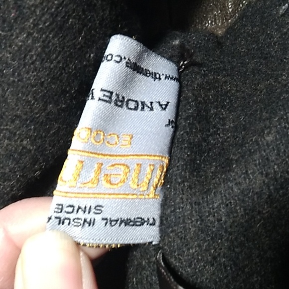 SALE! Andrew Marc Leather Full Zip Distressed  Jacket W Zip Pockets Wool Lining - Picture 15 of 16